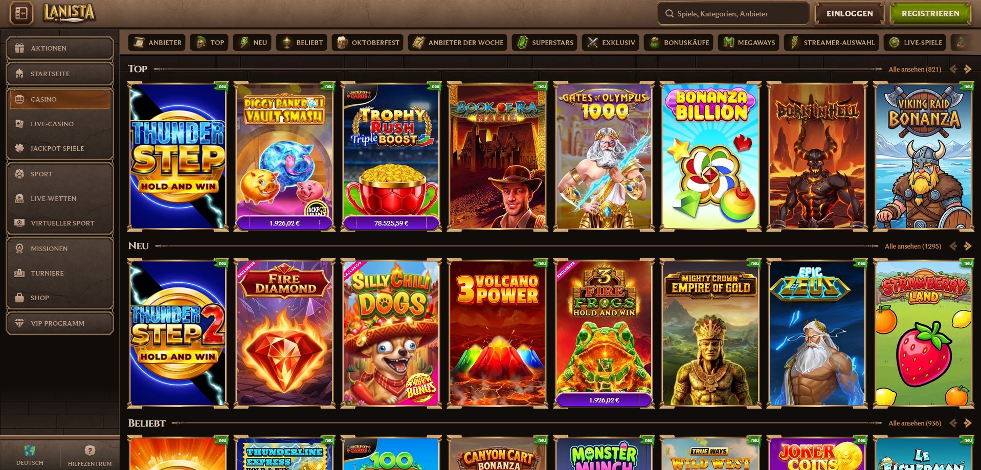 Casino — Lanista Casino